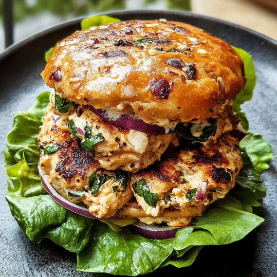 A sandwich with lettuce, onions, and tomatoes.