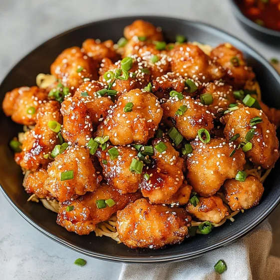 A bowl of chicken and noodles.