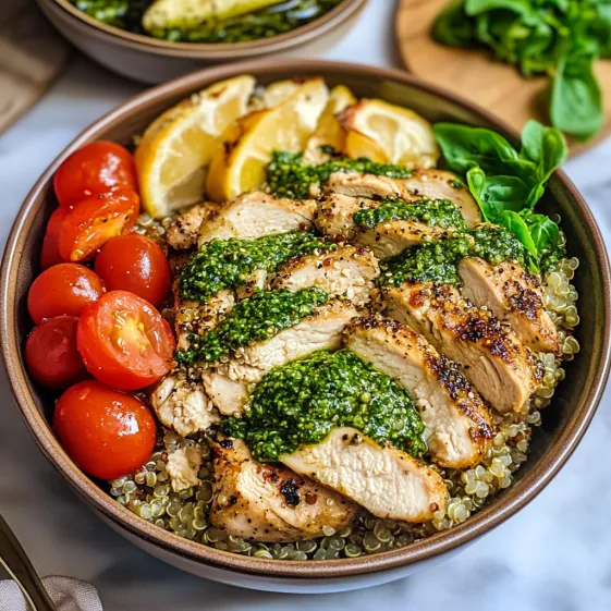 A bowl of food with tomatoes, lemon, and spinach.