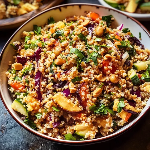 A bowl of food with a variety of ingredients.
