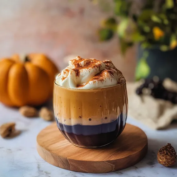 A cup of coffee with whipped cream and a sprinkle of cinnamon.