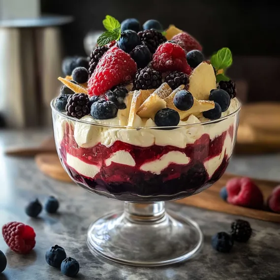 A glass bowl filled with fruit.