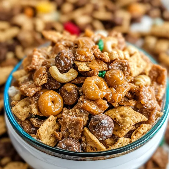 A bowl of cereal with nuts and chocolate chips.