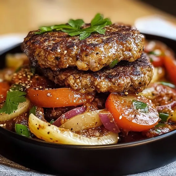 A bowl of food with meat and vegetables.