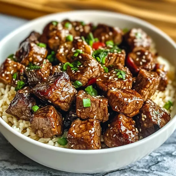 A bowl of meat and rice.