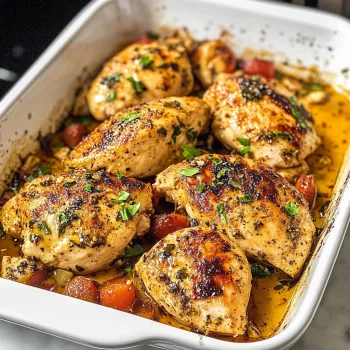 A white bowl filled with chicken.
