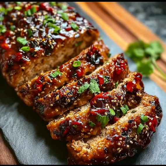 A piece of meat with sauce on it.