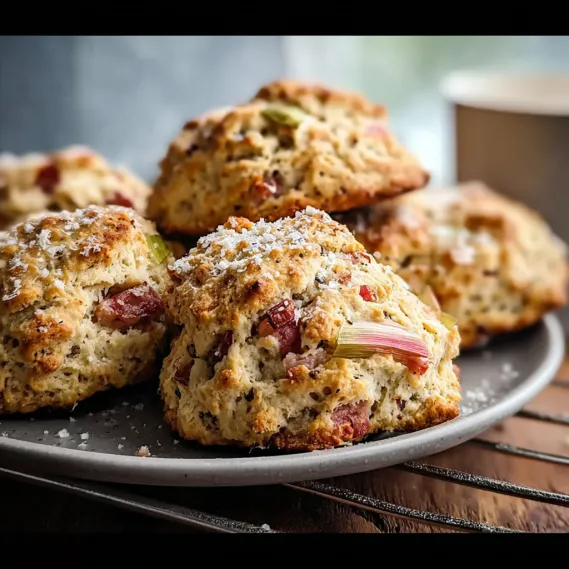 A plate of muffins with sugar on top.
