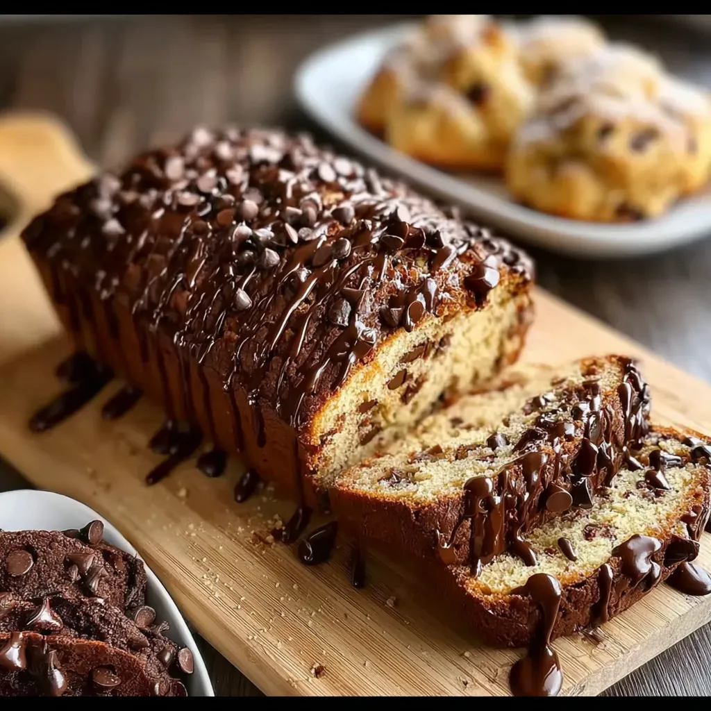 A chocolate covered loaf of bread.