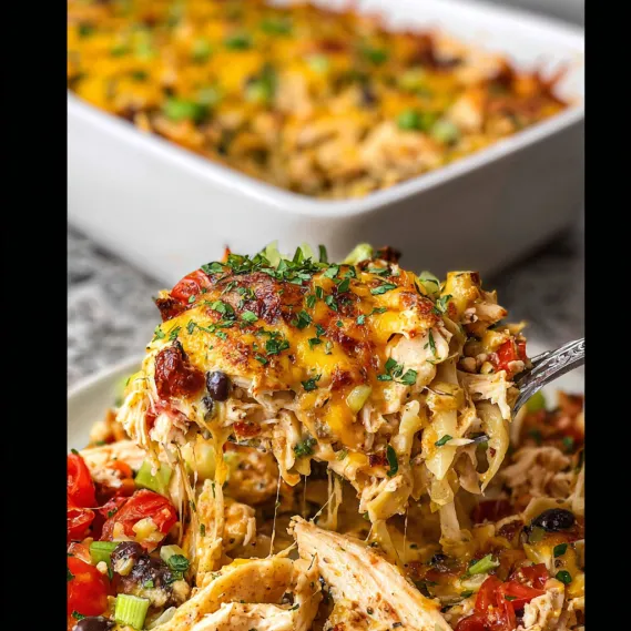 A plate of food with a fork on it.