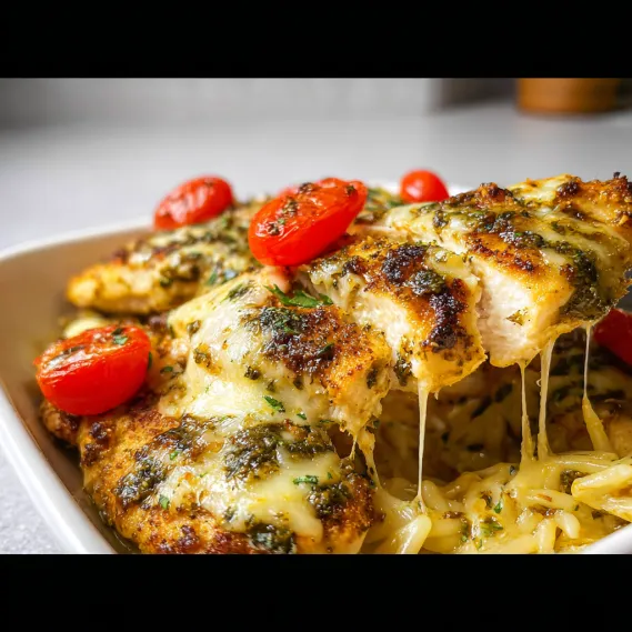 A plate of food with tomatoes and cheese.