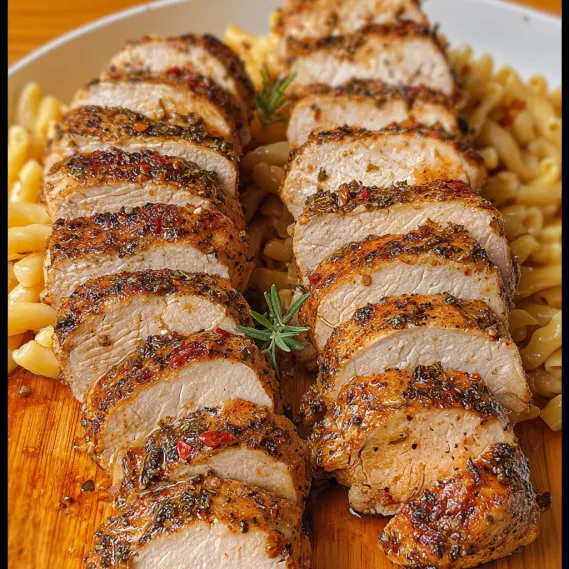 A plate of food with meat and pasta.