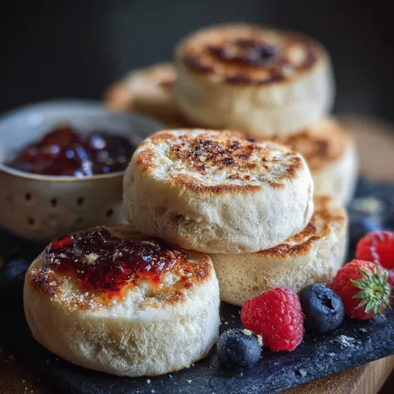 A plate of food with a blueberry and a raspberry.