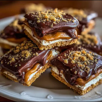 A plate of chocolate and peanut butter sandwiches.