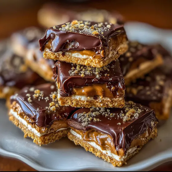 A plate of chocolate and peanut butter sandwiches.