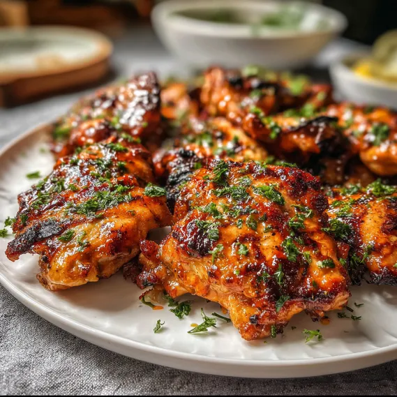 A plate of chicken wings with a bowl of sauce.