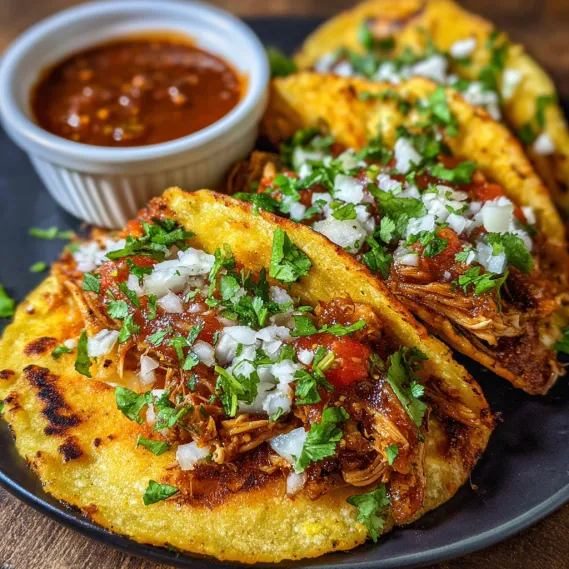A plate of food with a bowl of sauce.