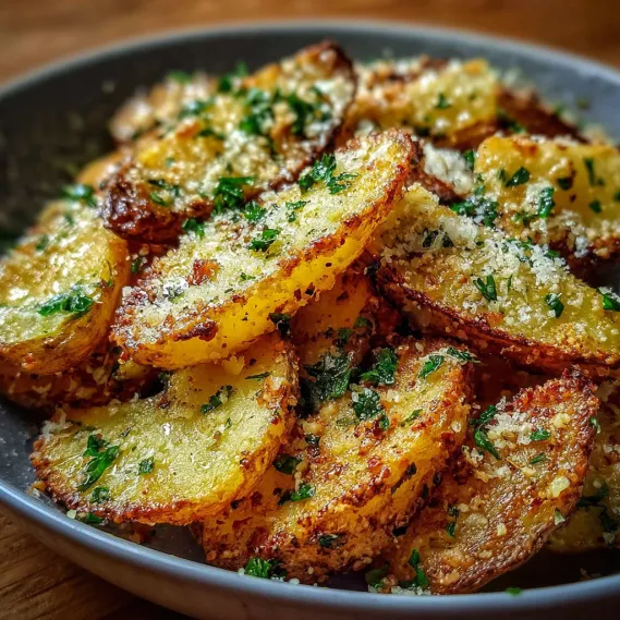A bowl of food with cheese and herbs.