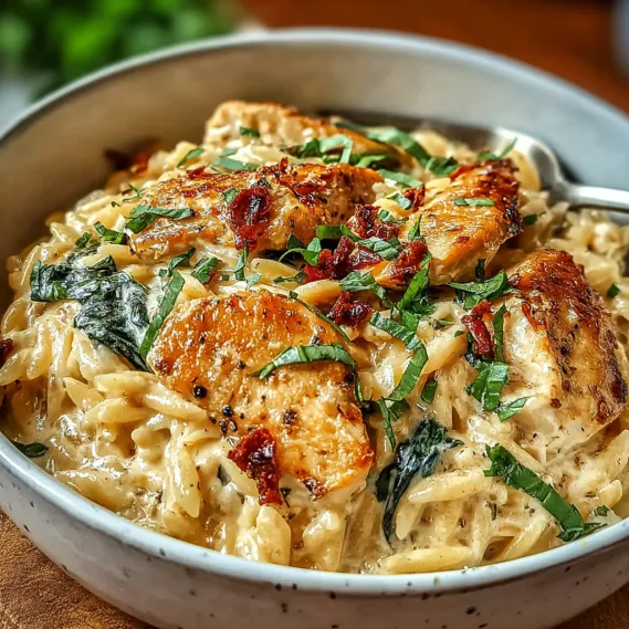 A bowl of chicken and pasta.