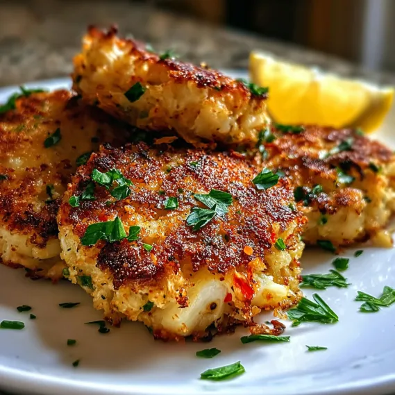 A plate of food with a lemon wedge on top.