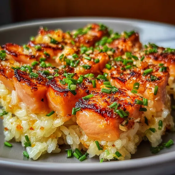 A plate of food with rice and meat.