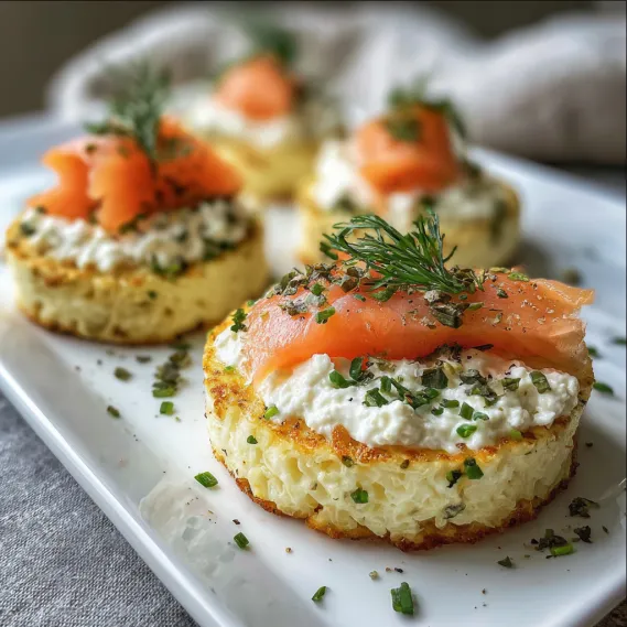 A plate of food with a slice of salmon on top.