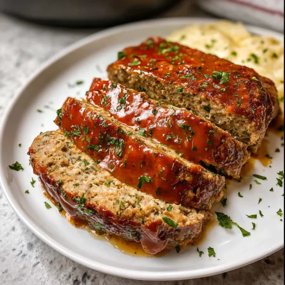 A plate of meat with gravy on it.