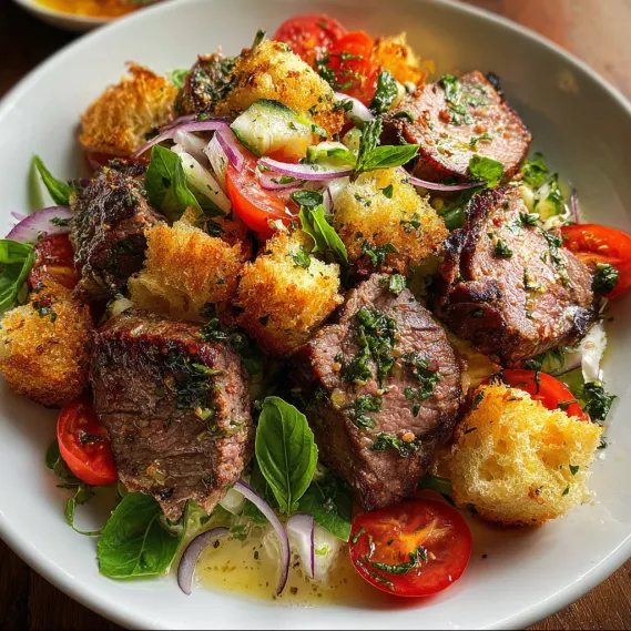 A plate of food with meat, tomatoes, and bread.