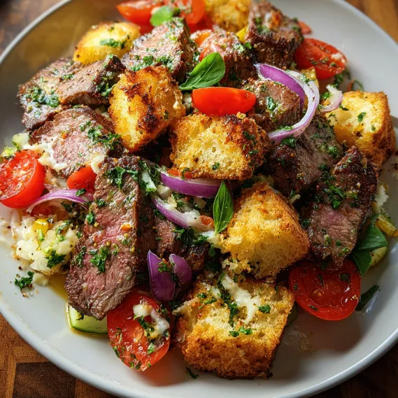 A plate of food with meat, tomatoes, and bread.