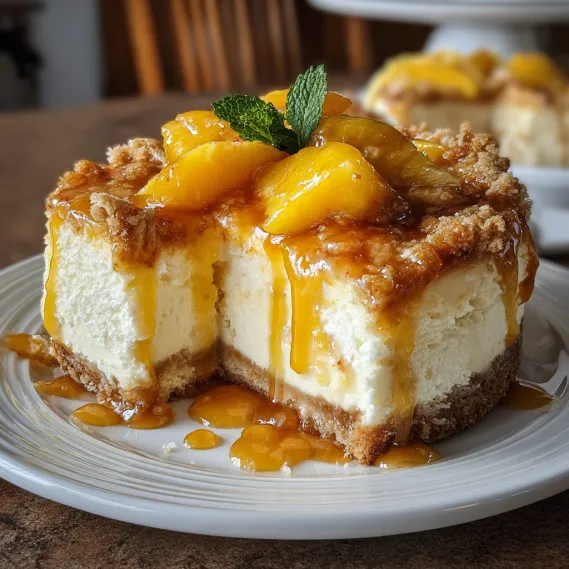 A slice of cake with fruit on top.