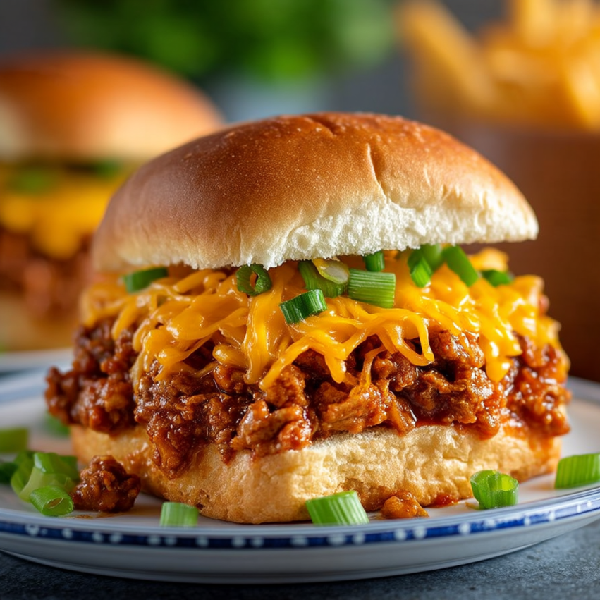 A sandwich with cheese and bacon on a bun.