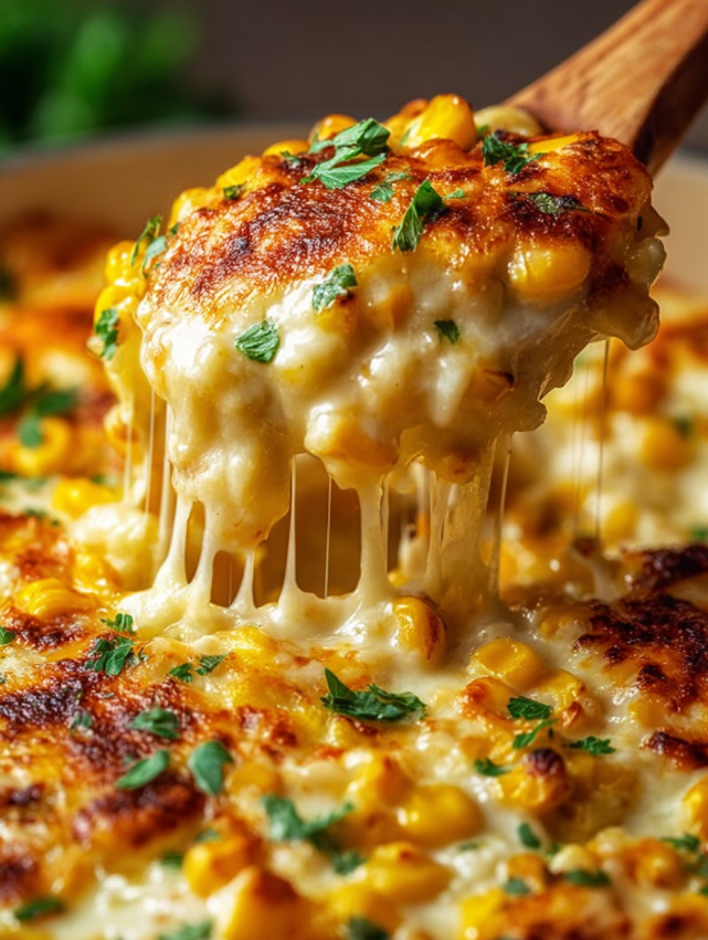 A piece of food is being lifted from a plate.