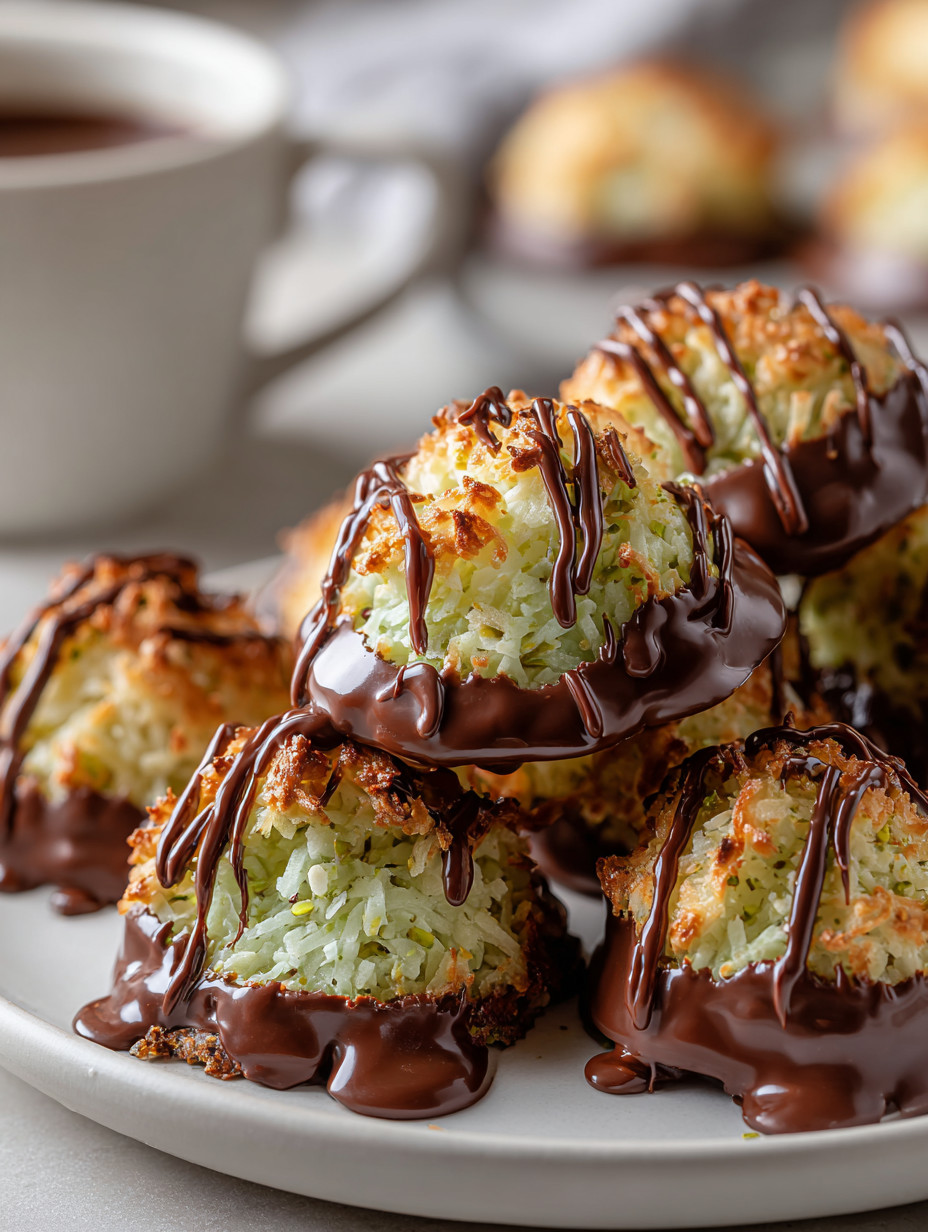 A plate of chocolate covered cream puffs.