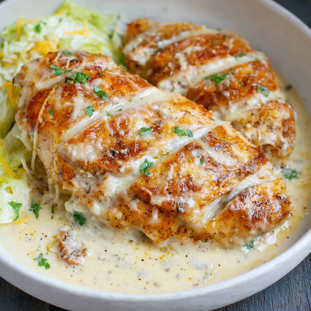 A bowl of chicken and salad.