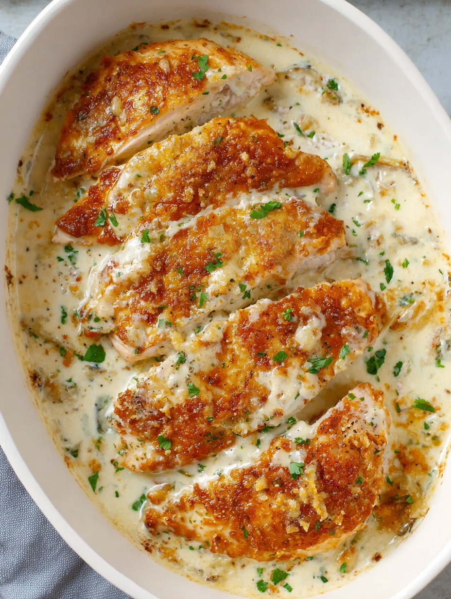 A bowl of chicken with sauce.