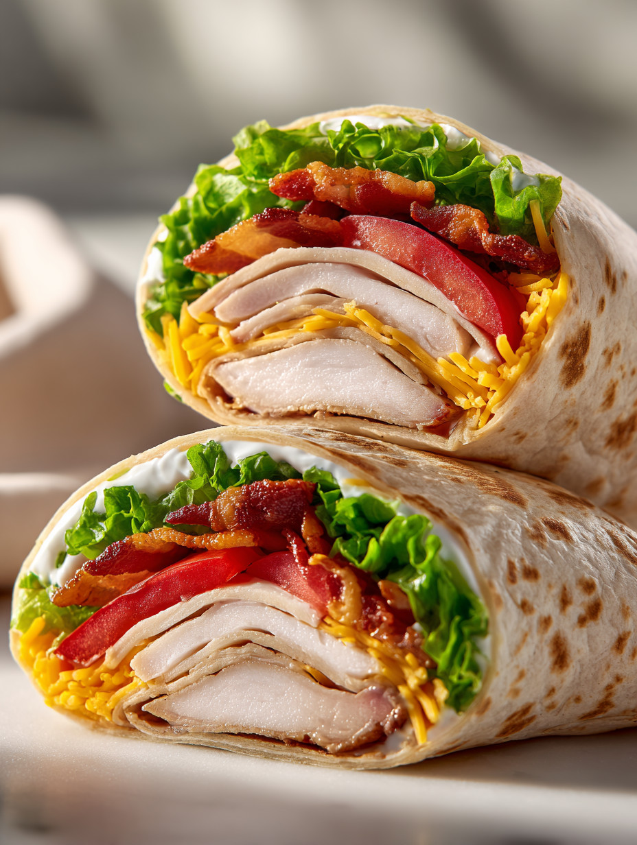 A sandwich with lettuce, bacon, and tomato.