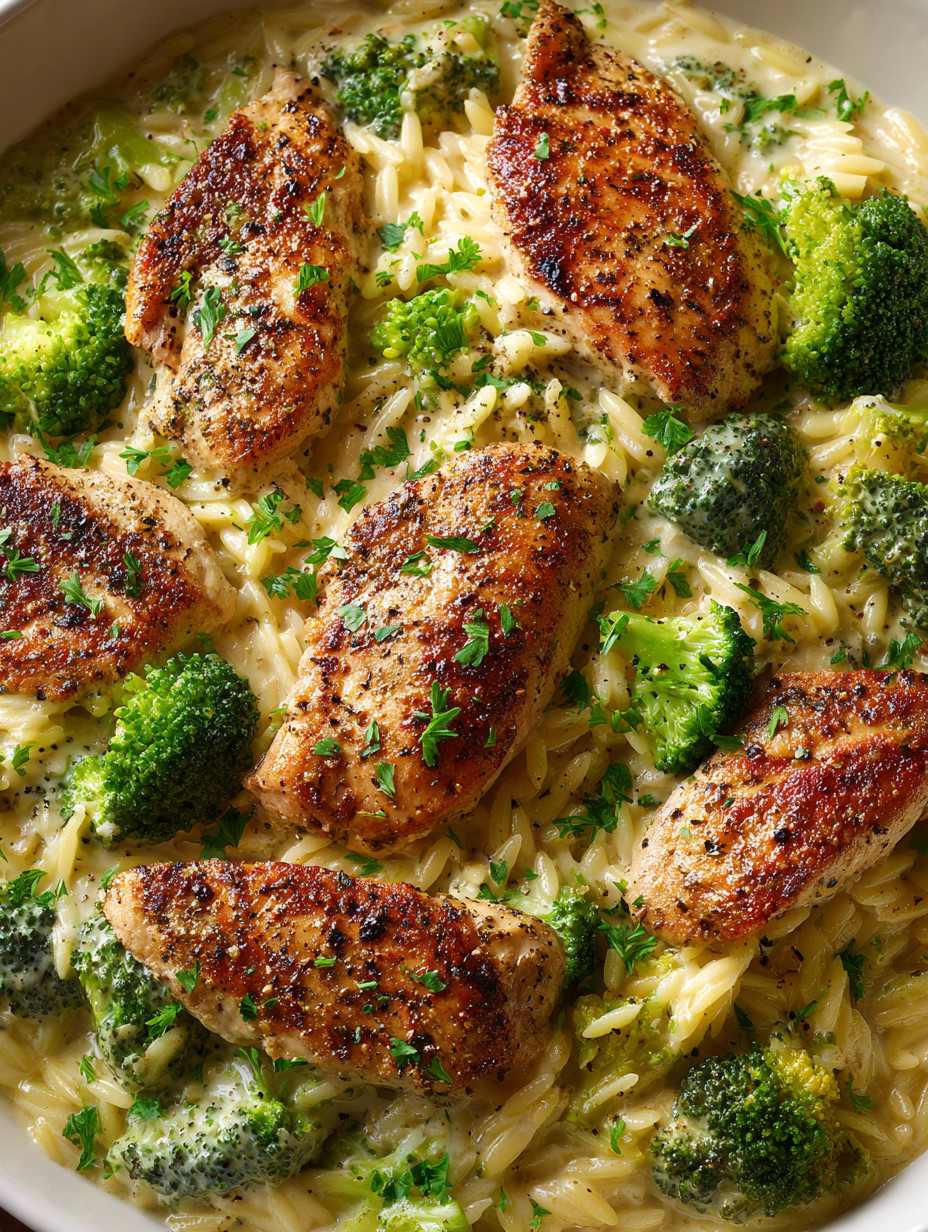 A plate of food with chicken and broccoli.