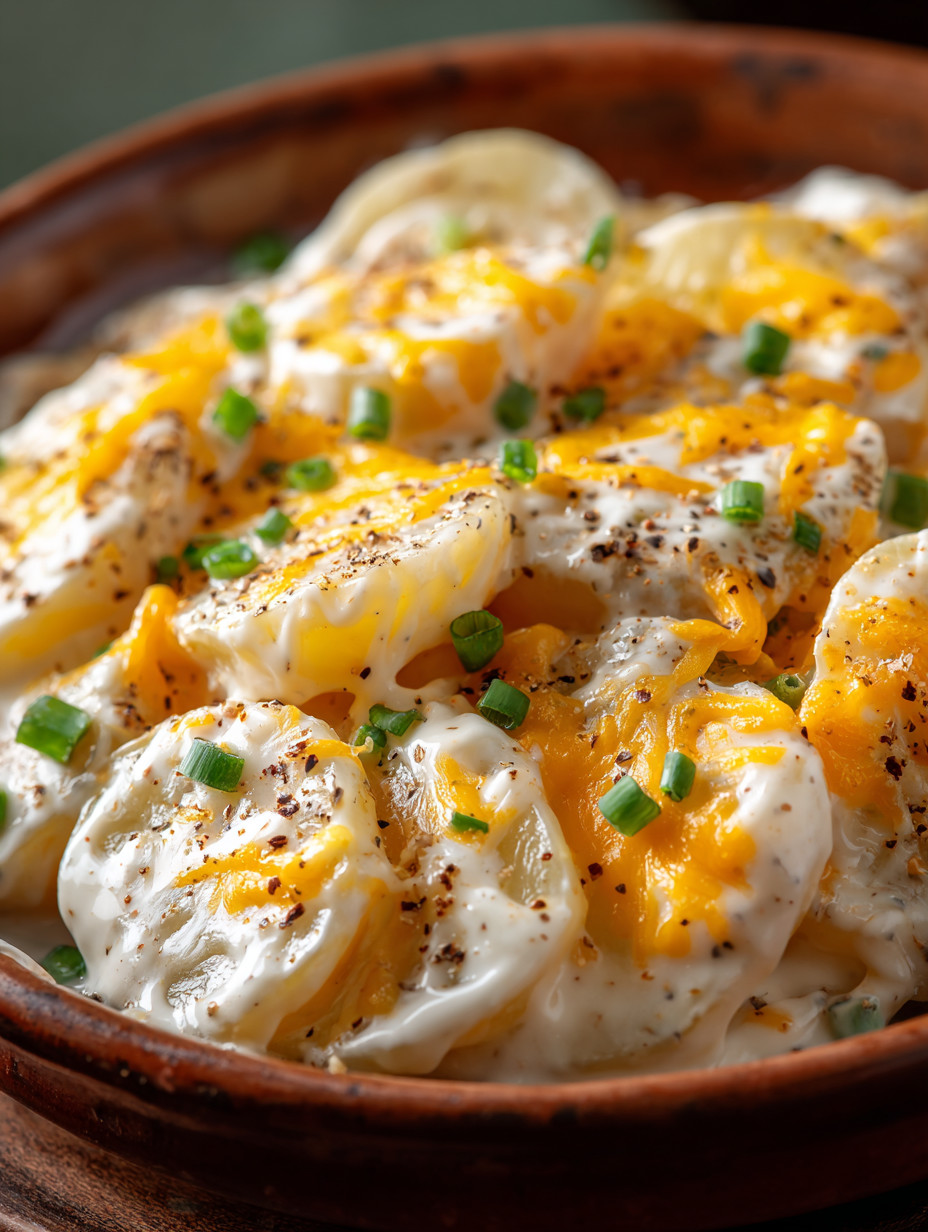 A bowl of food with cheese and vegetables.