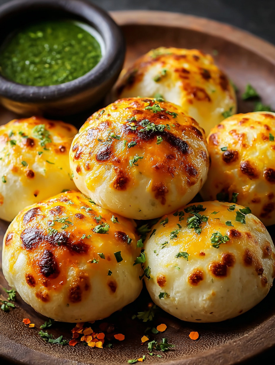 Four cheese stuffed mushrooms on a plate.