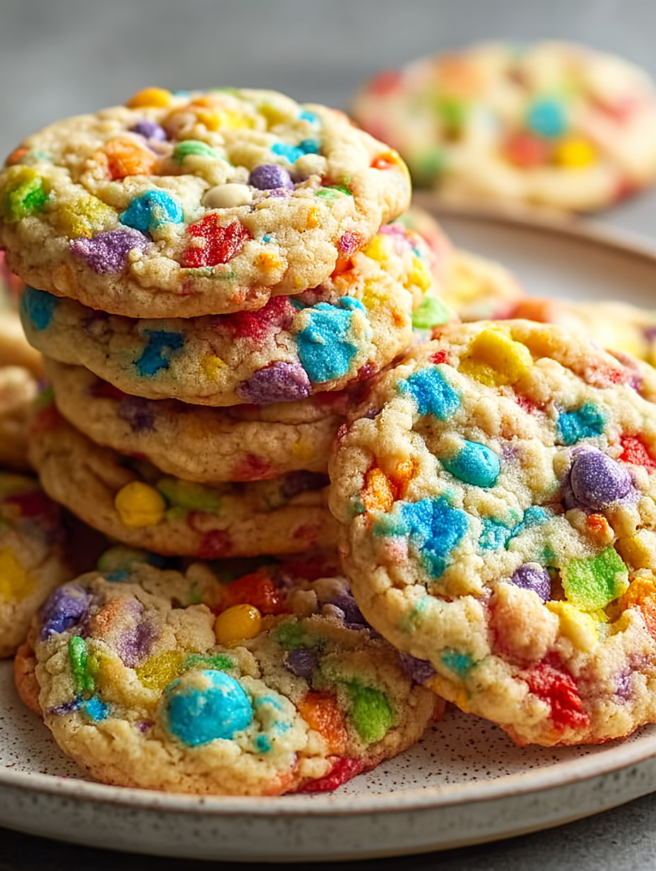 Cookies with colorful sprinkles.