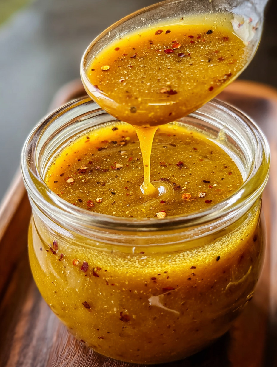 A jar of honey is being poured into a bowl.