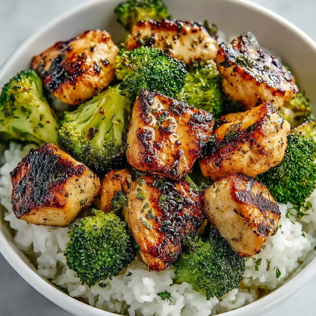 A bowl of rice and broccoli.