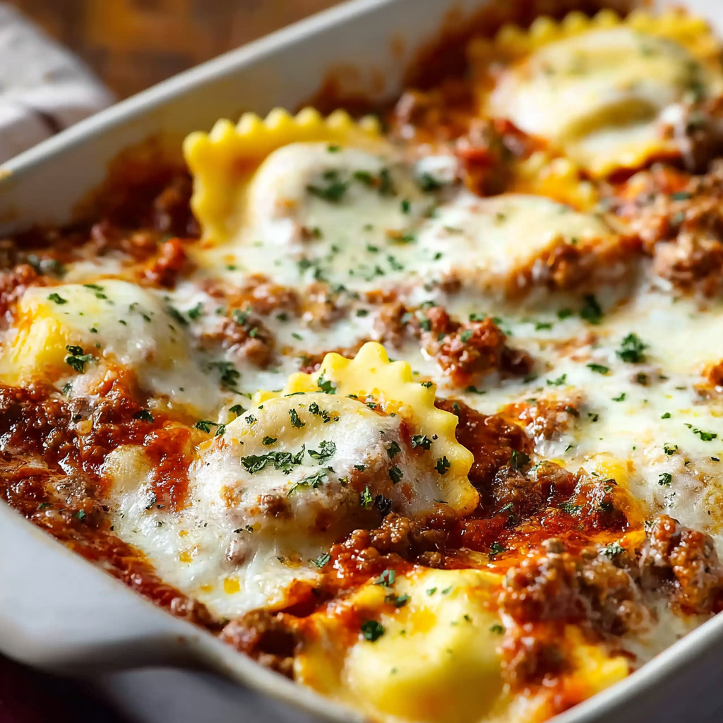 A bowl of pasta with meat and cheese.