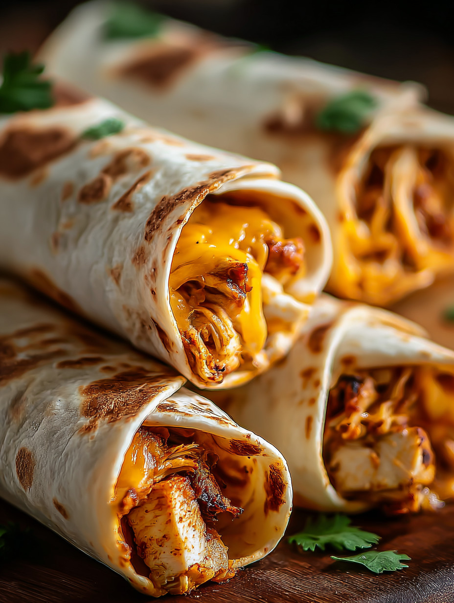 A plate of food with a burrito on it.