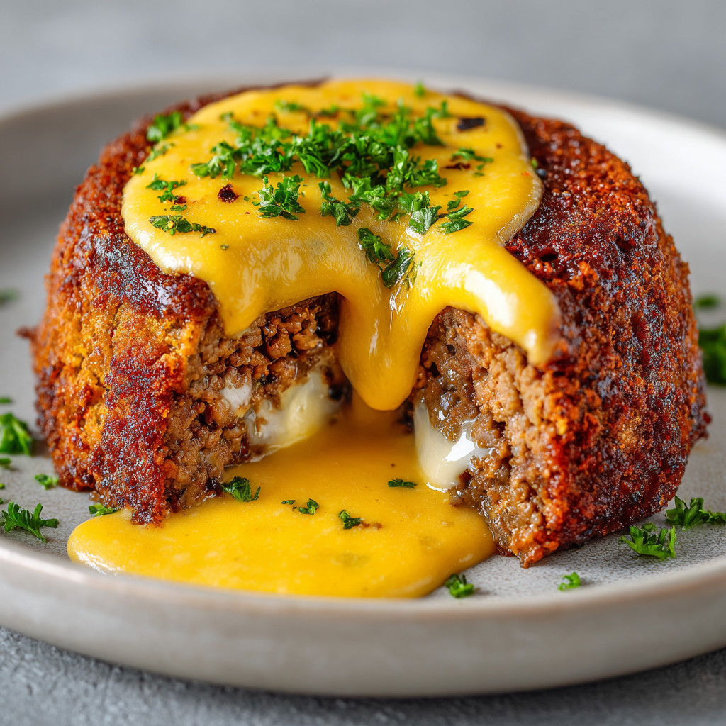 A casserole with cheese and herbs on top.