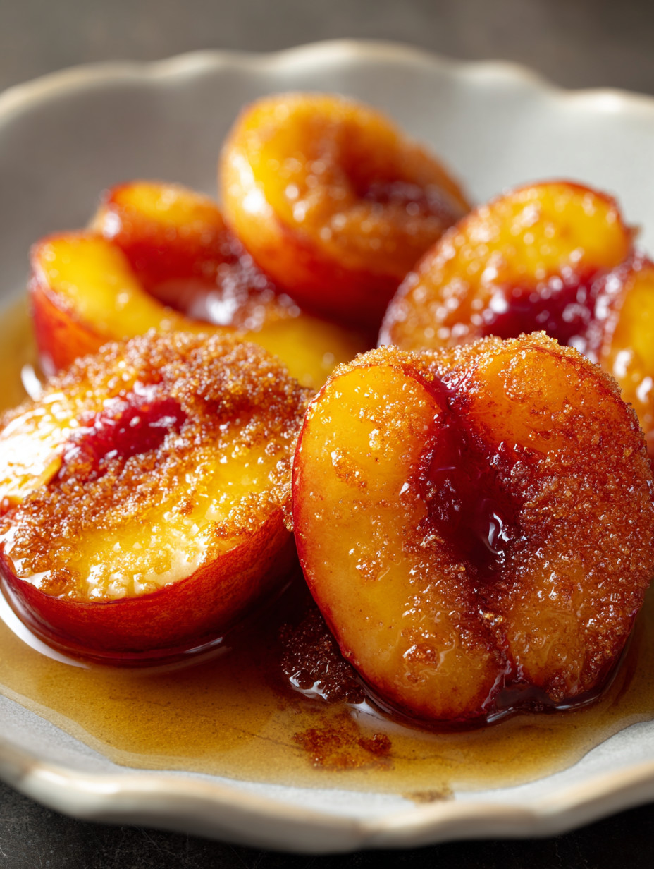 Peaches in syrup.