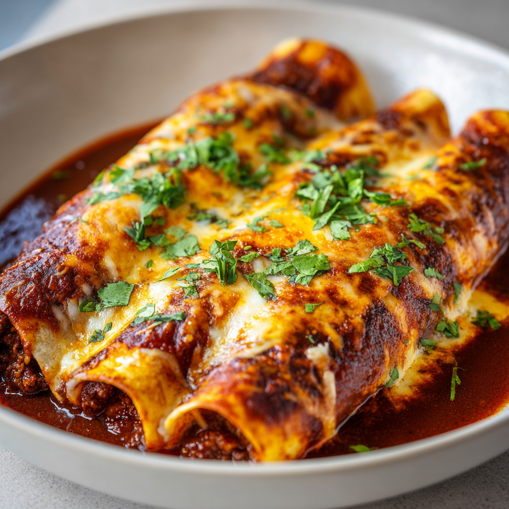 A plate of food with a burrito on it.