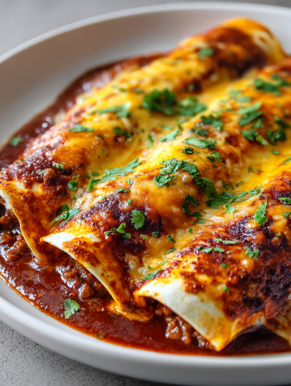 A plate of food with a burrito on it.