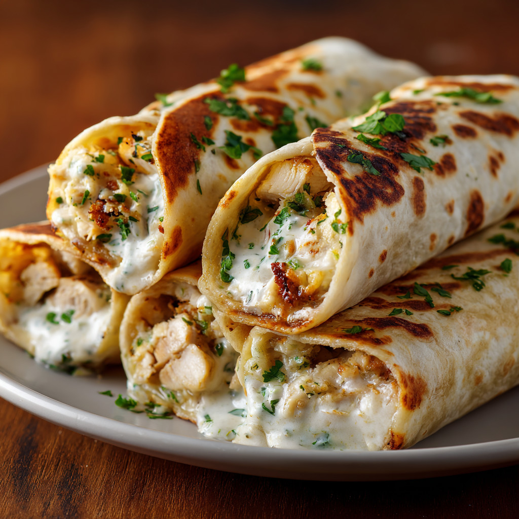 A plate of food with a burrito on it.