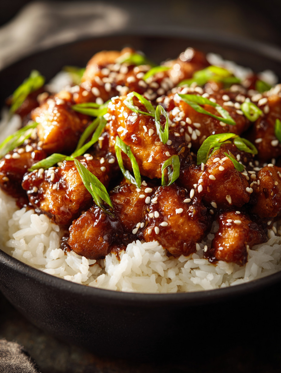 A bowl of chicken and rice.